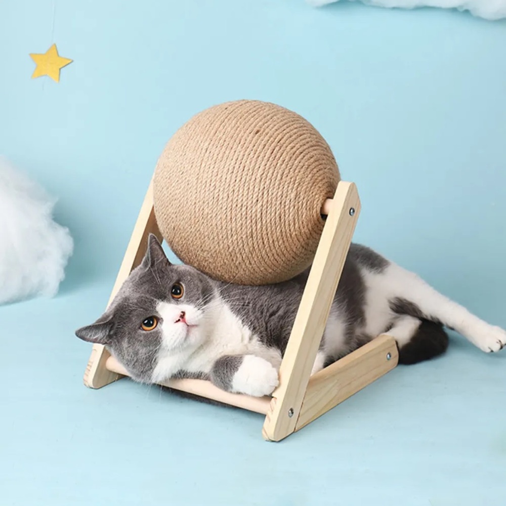 Cat scratch ball toy